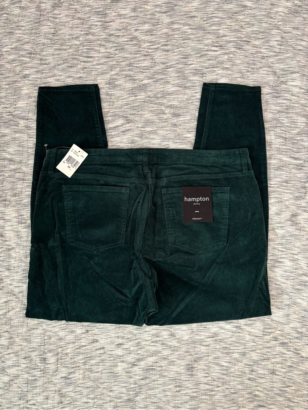 Edyson Hampton Skinny Corduroy Jeans In Forest Green Sz 20W NWT - - Picture 8 of 8